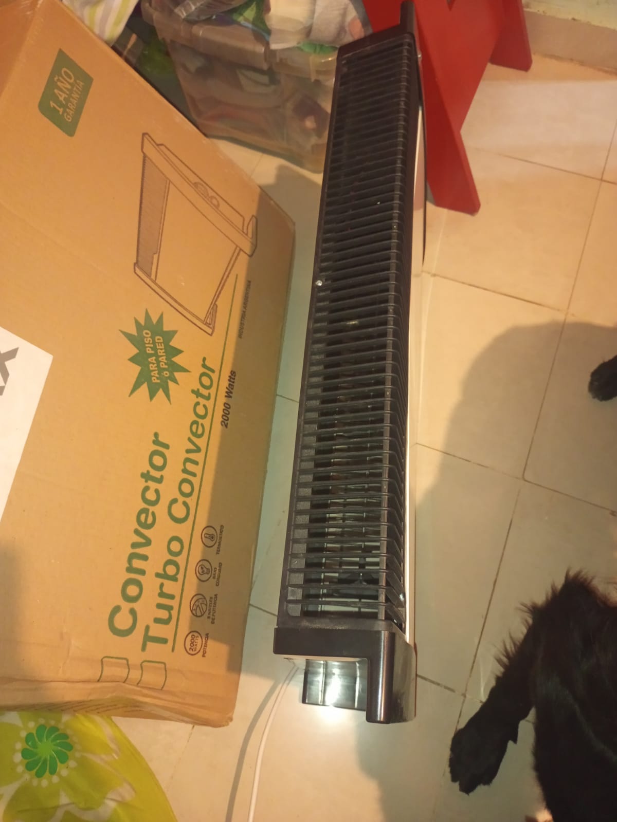 Convector Electrico Dutrax 2000w Silencioso Para Pared Piso